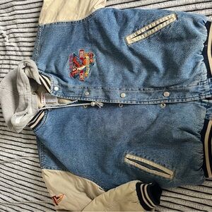 Disney Blue and Cream Varsity Jacket RARE Tigger